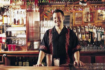 Lear behind an actual bar the Bartenders&nbsp;Professional Training Institute of Rochester, New York!